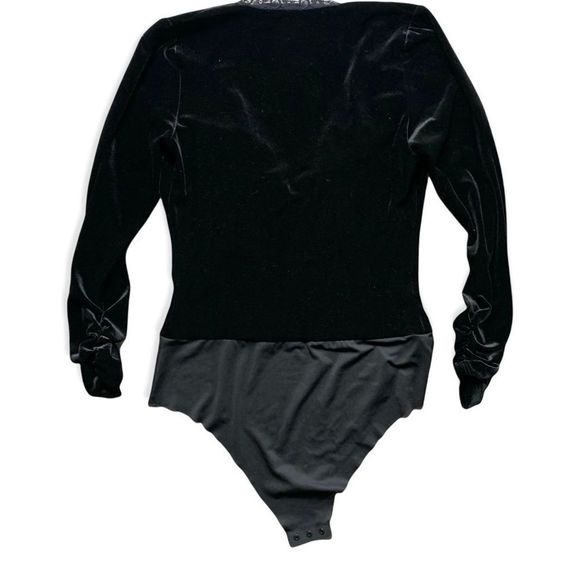 💥CLEARANCE SALE!!!⚡️ ZARA Black Velvet Body Suit NWOT. Sz XS - Picture 7 of 7